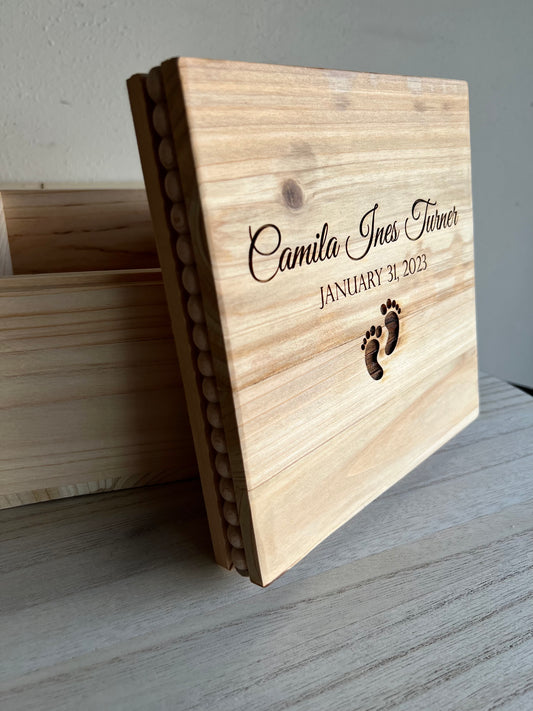 Personalized Baby Keepsake Box
