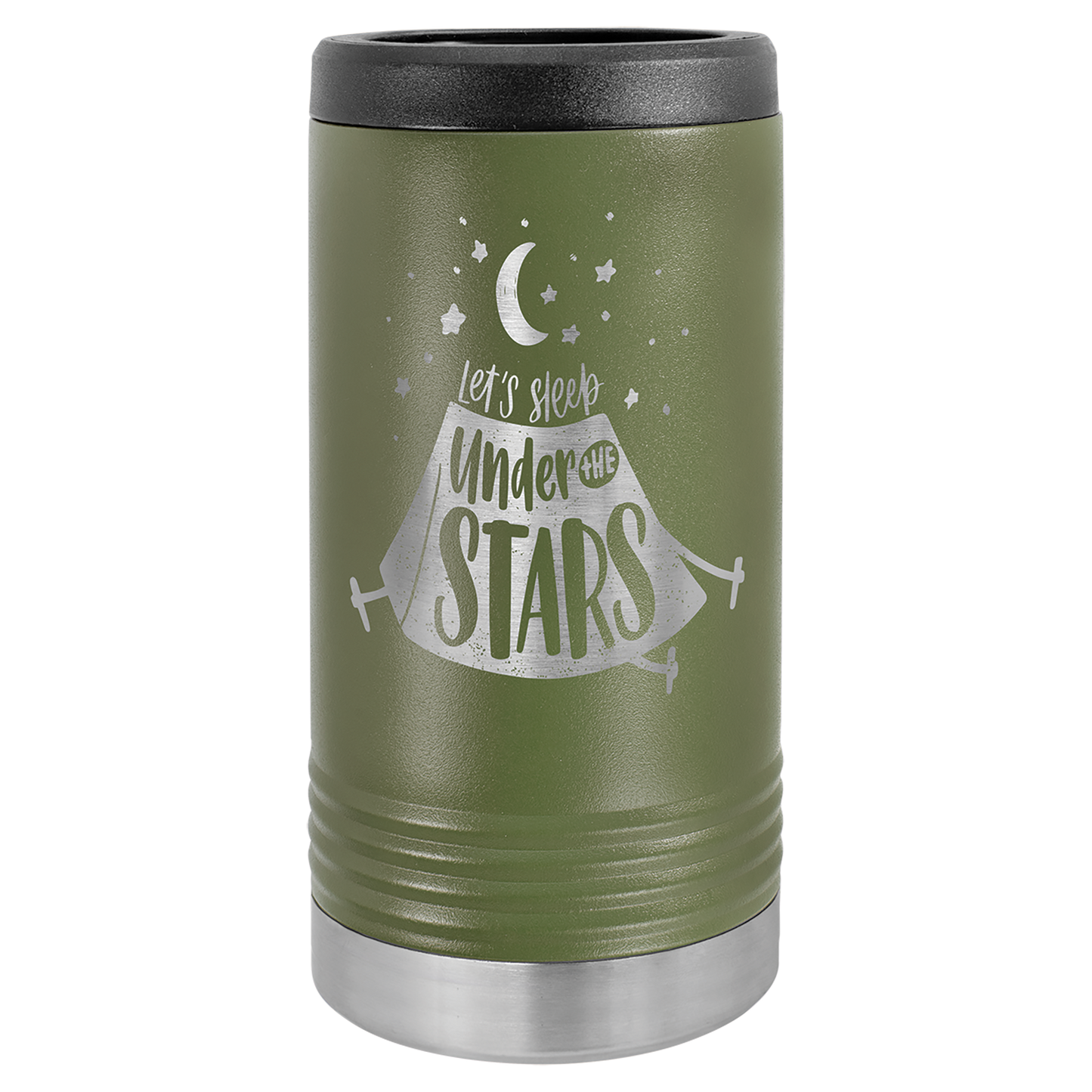 Slim Stainless Powder Coated Koozie