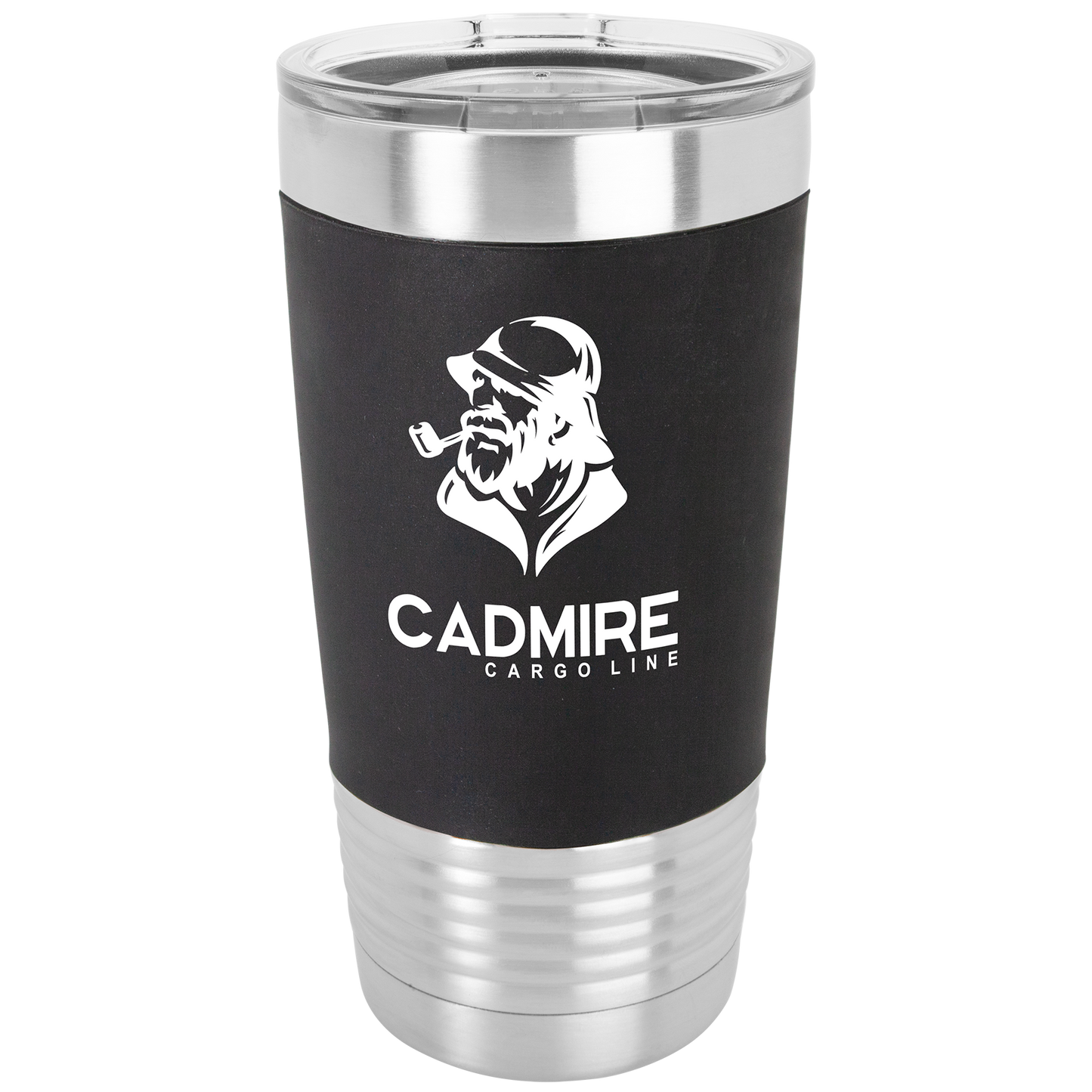 20 oz. Tumbler with Silicone Grip and Clear Lid