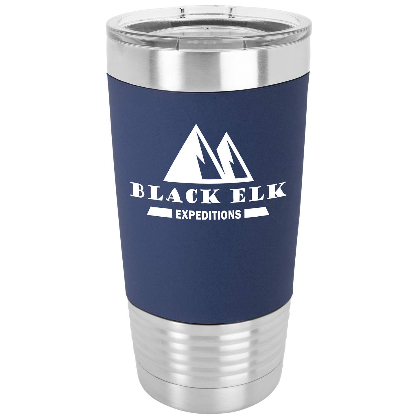 20 oz. Tumbler with Silicone Grip and Clear Lid