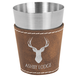 Leather Wrapped Shot Glass