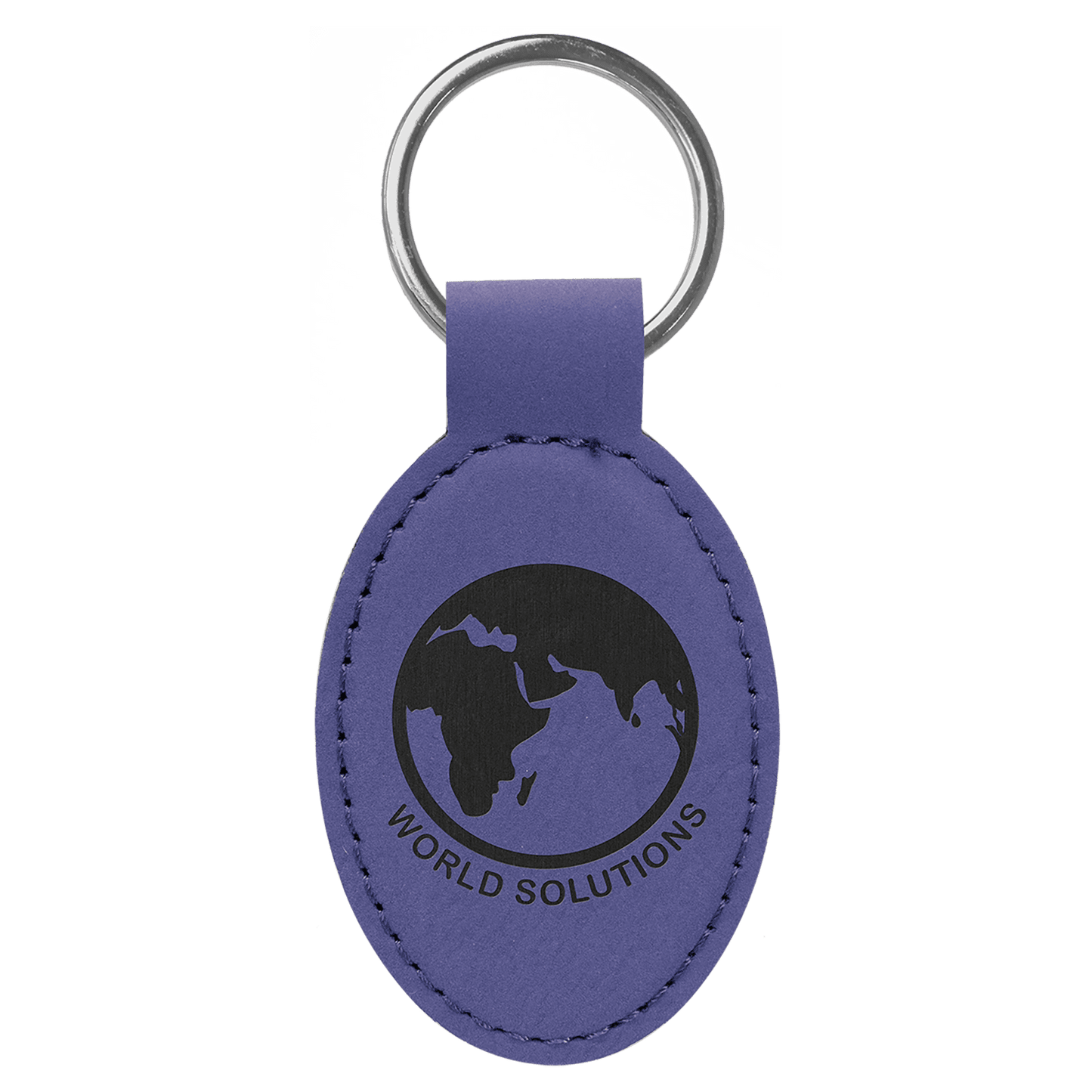 Personalized Oval Keychain