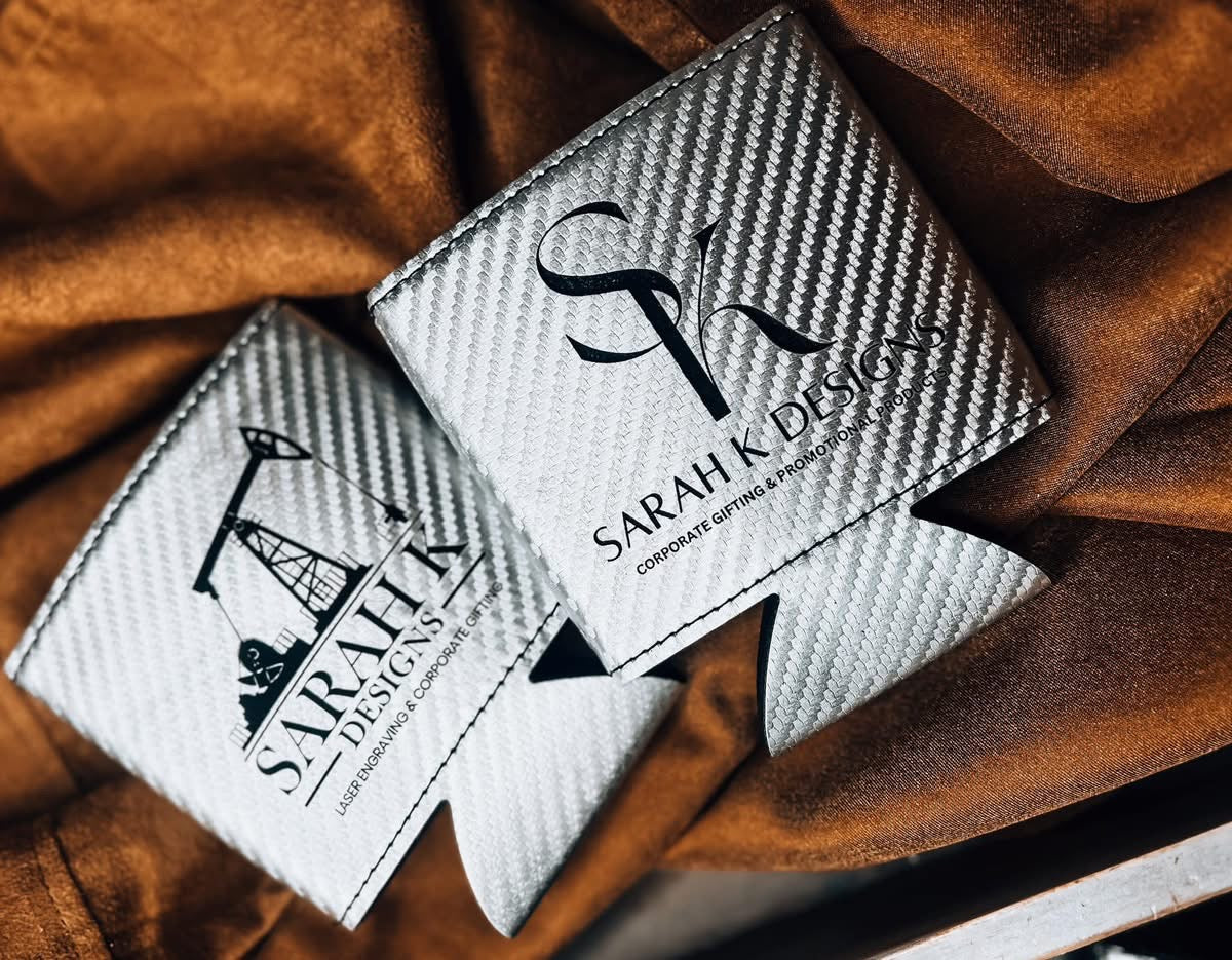 Heritage Collection Magnetic Leather Koozie - Set of 5