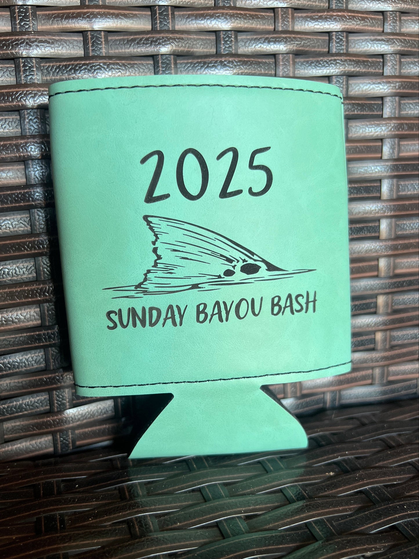 Heritage Collection Leather Koozie, Set of 5