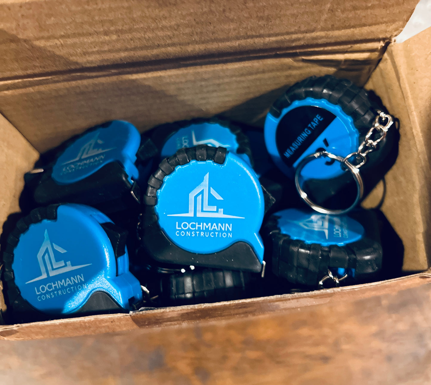 24 Piece Mini Tape Measure Keychains 3 ft