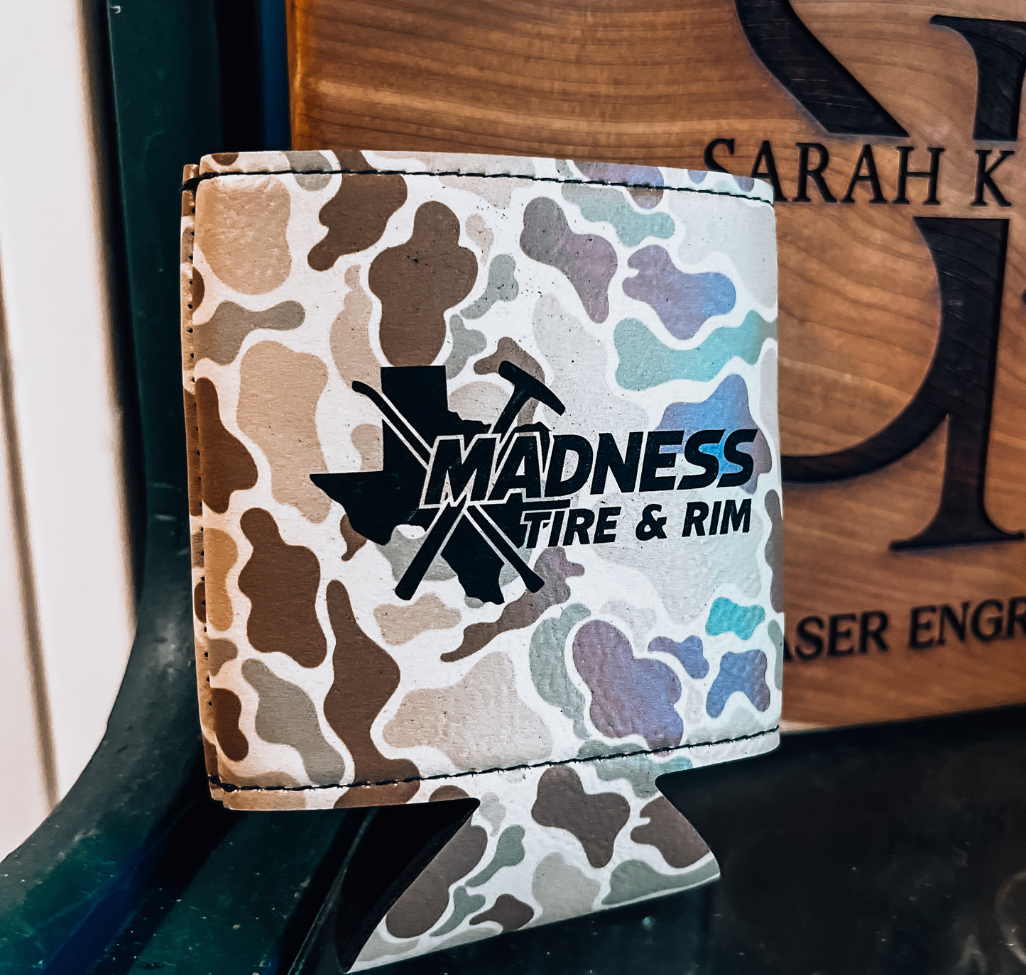 Heritage Collection Leather Koozie, Set of 5