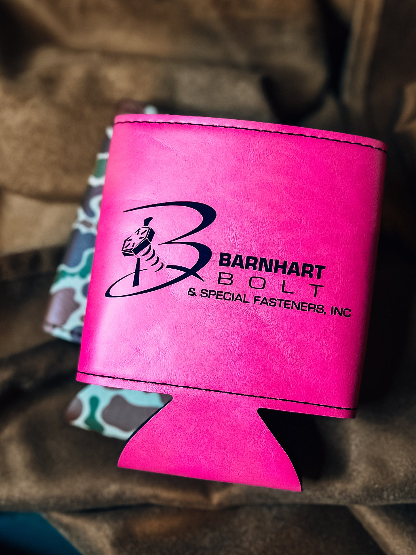 Heritage Collection Magnetic Leather Koozie - Set of 5