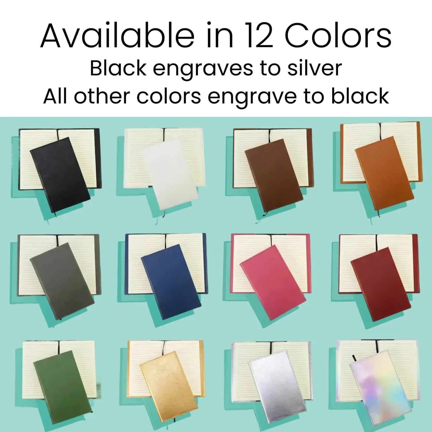 Personalized Journal with Lined Paper (Refillable, One Refill Included)
