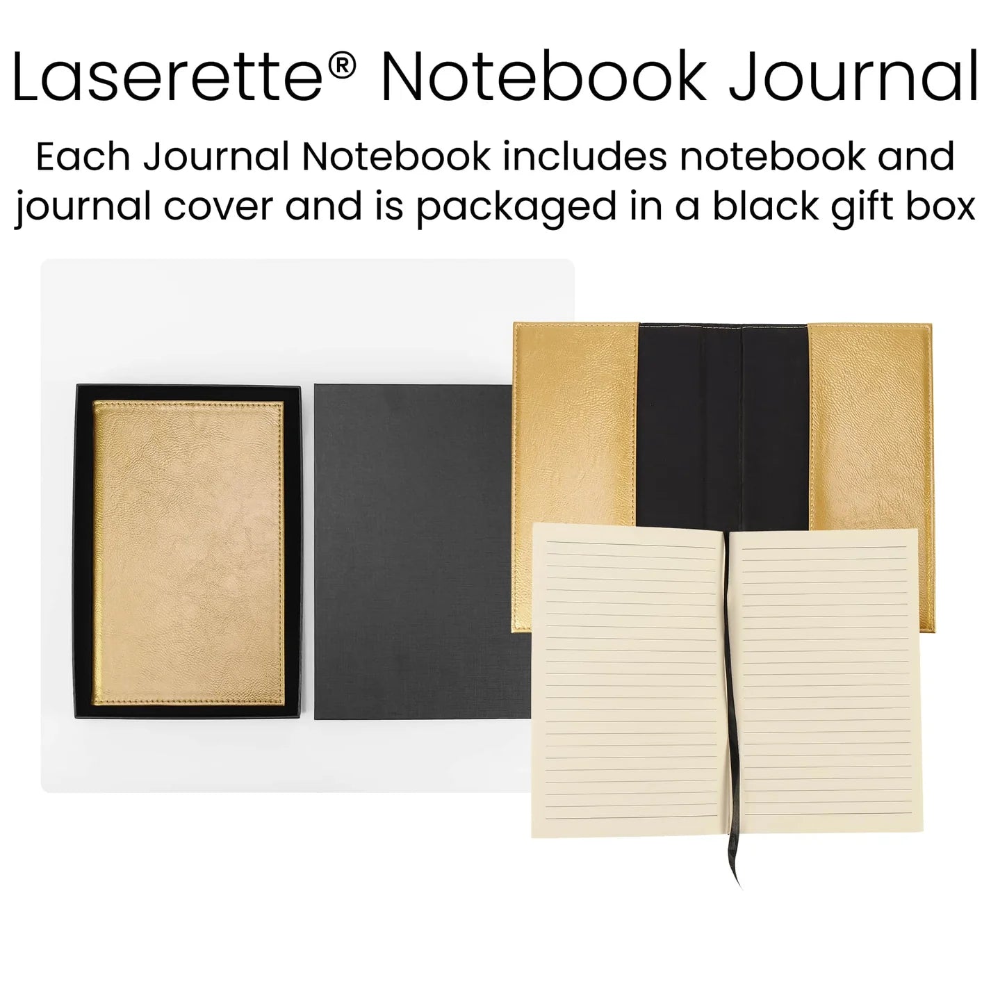 Personalized Journal with Lined Paper (Refillable, One Refill Included)