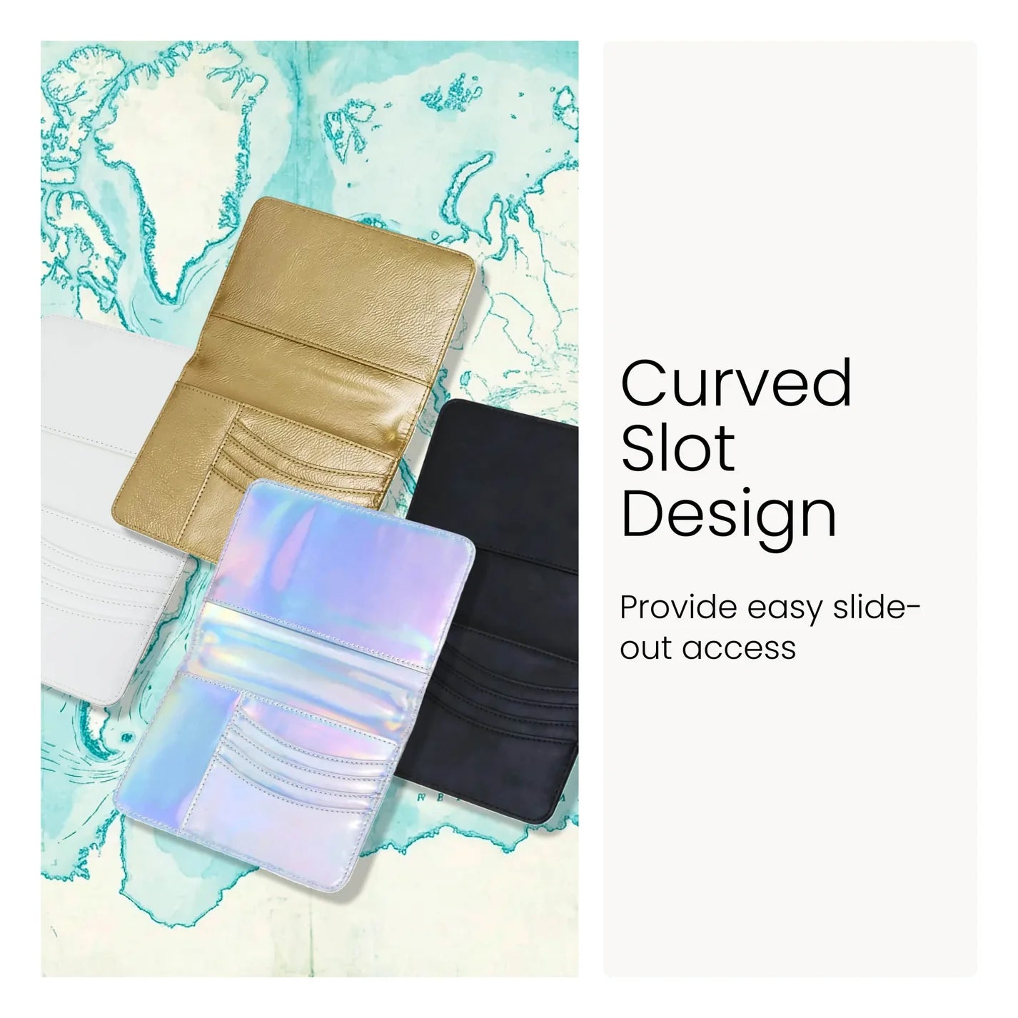 Luxury Travel Passport Holder with Card & Cash Slots