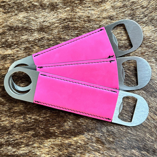 Personalized Leather Bottle Opener