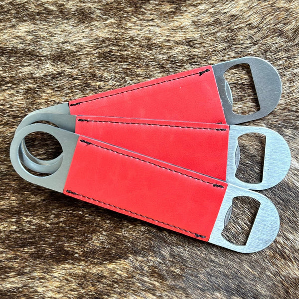 Personalized Leather Bottle Opener