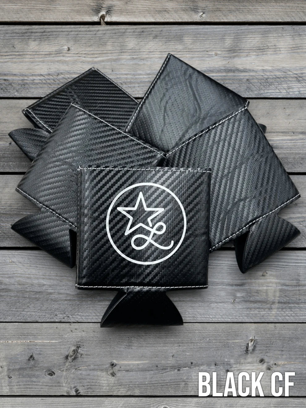 Heritage Collection Leather Koozie, Set of 5