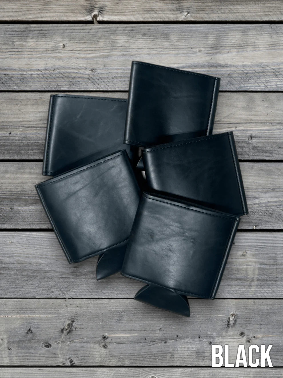 Heritage Collection Leather Koozie, Set of 5