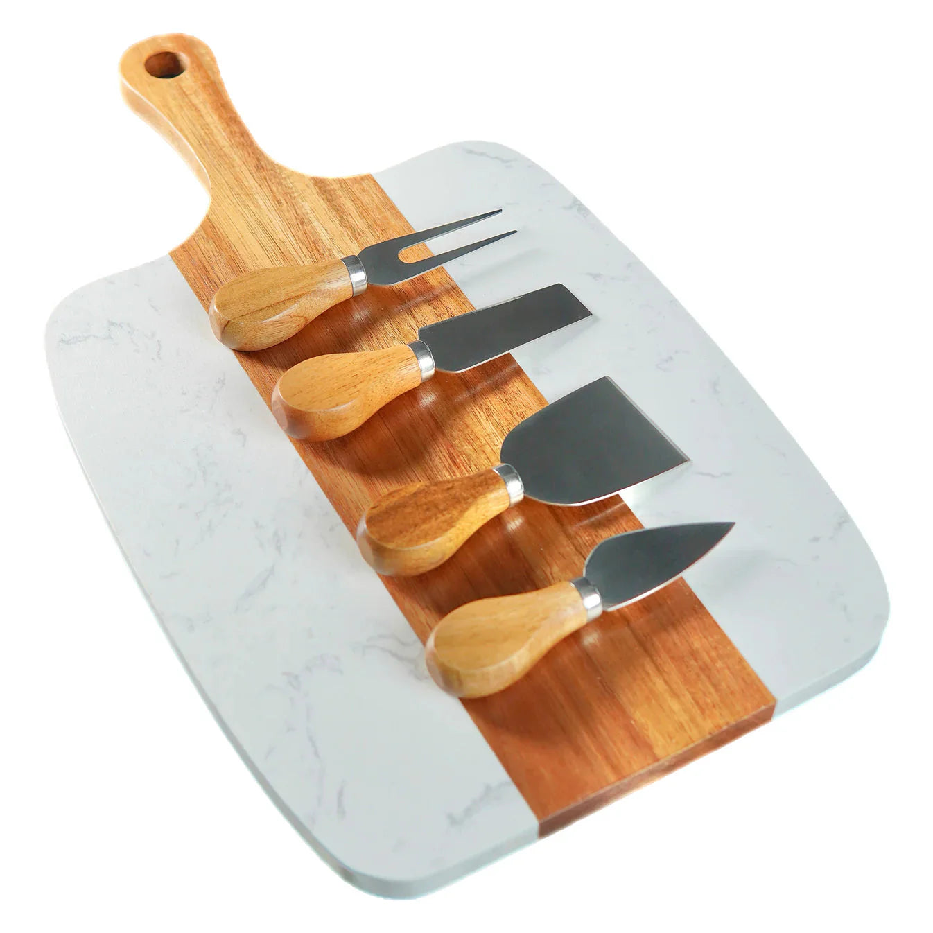 Personalized Marble Serving Board - 5 Piece Set