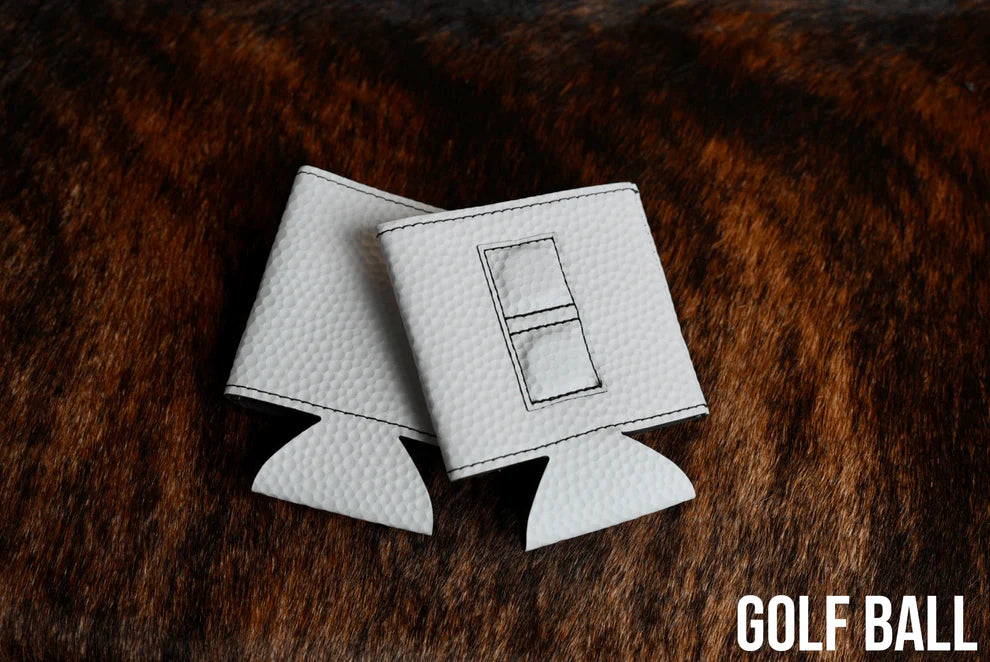 Heritage Collection Magnetic Leather Koozie - Set of 5