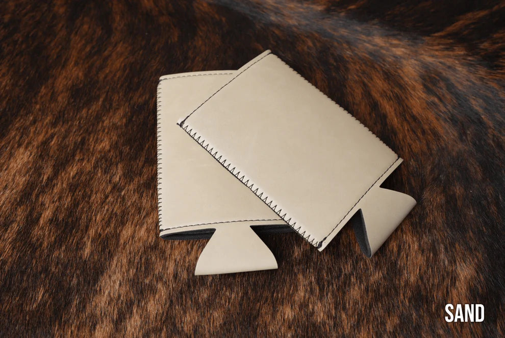 Heritage Collection Slim Leather Koozie, Set of 5