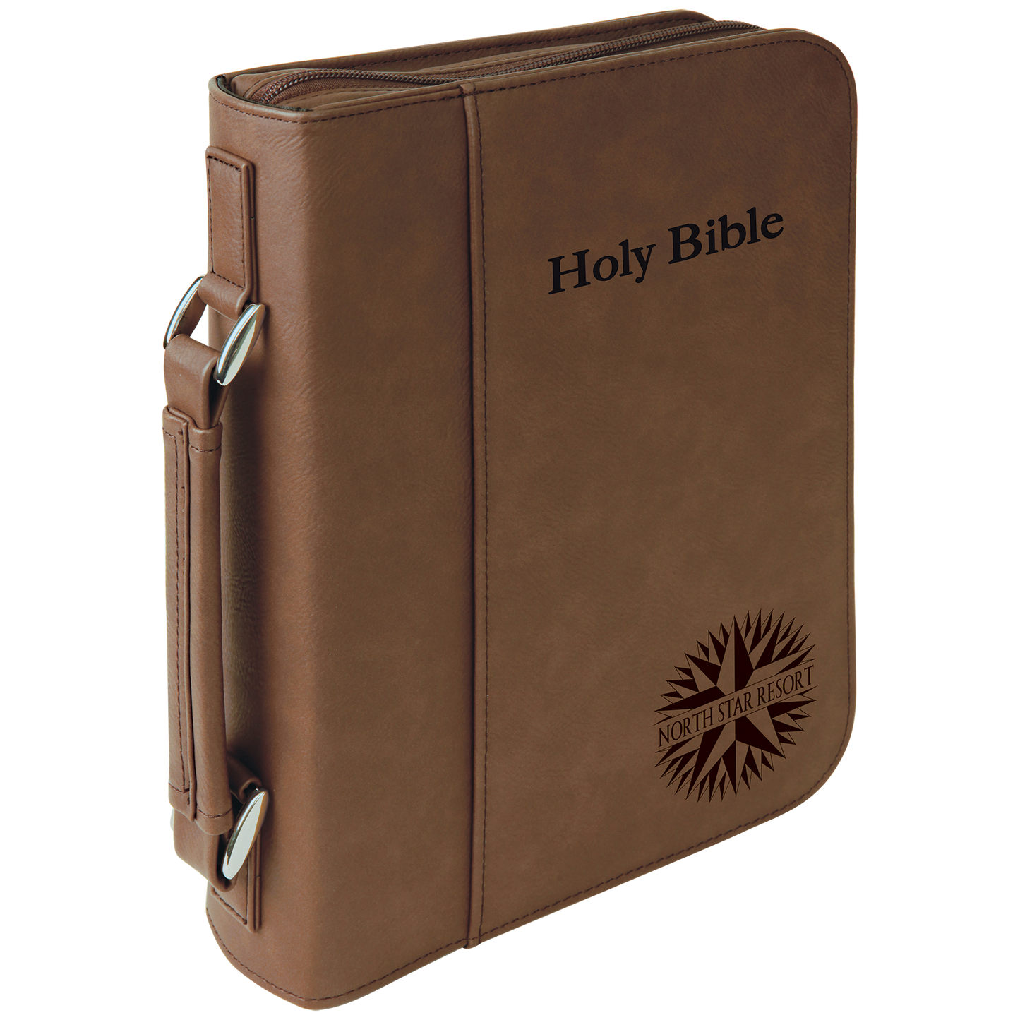 Personalized Book/Bible Cover with Handle & Zipper