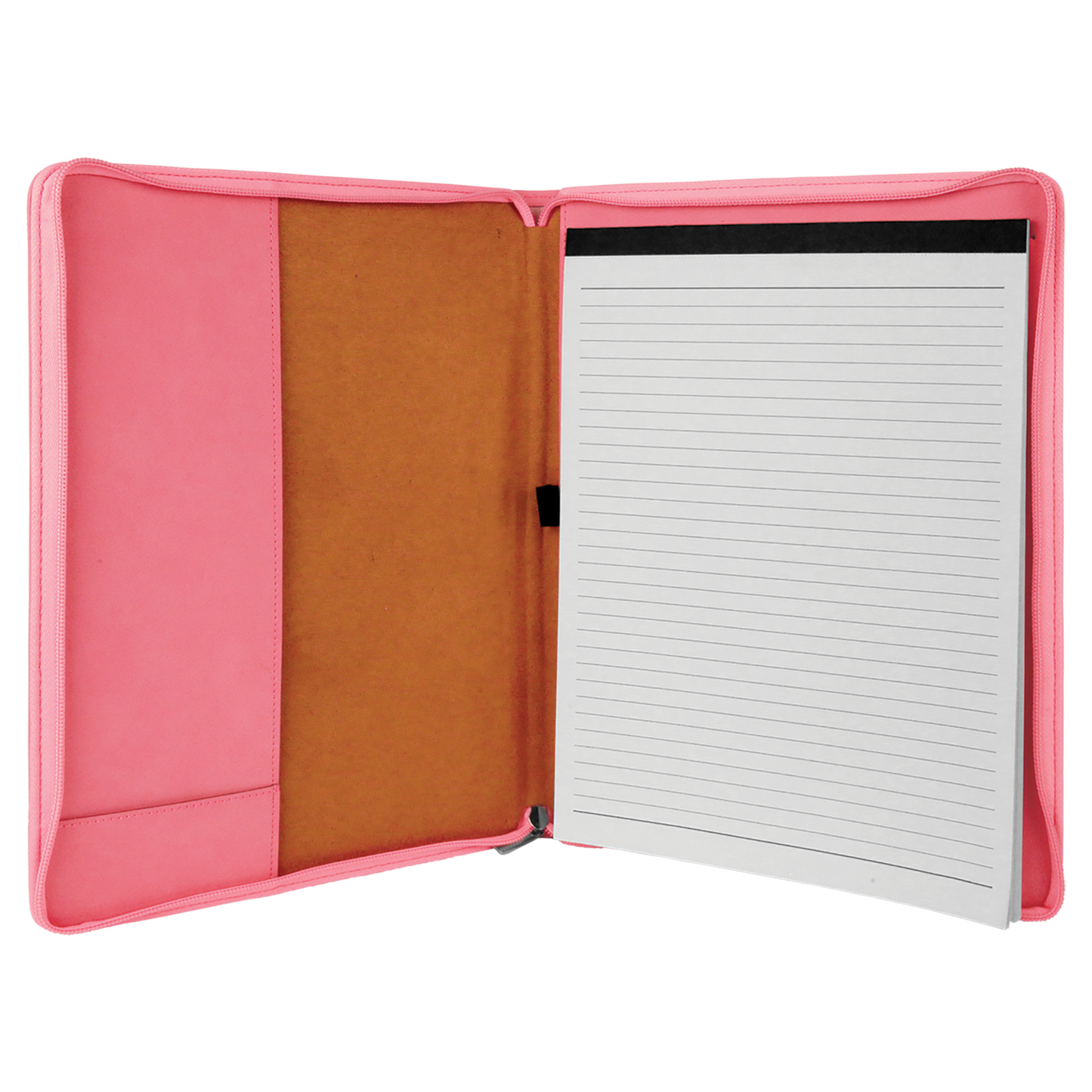 Personalized Zipper Portfolio with Notepad