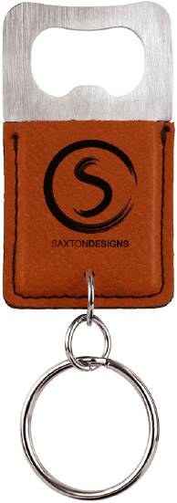 Personalized Rectangle Keychain with Bottle Opener