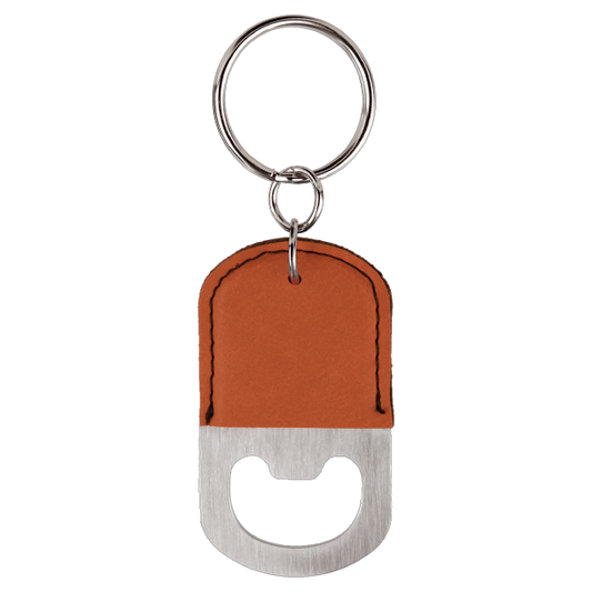 Personalized Oval Keychain with Bottle Opener