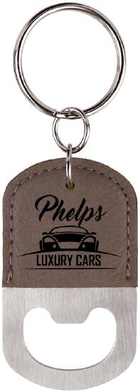 Personalized Oval Keychain with Bottle Opener